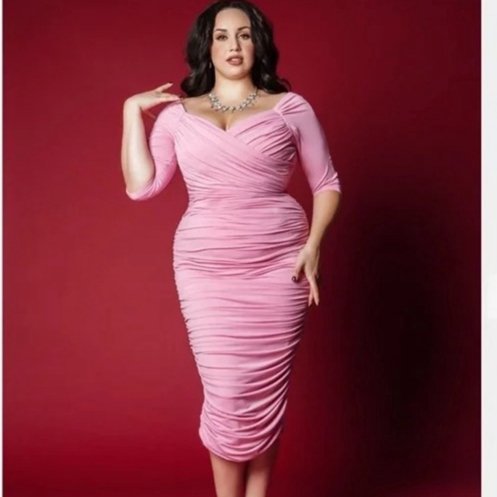 BNWT Size Large Rose Pink Monica Dress